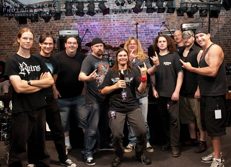 Steve Grimmett - Empires of Eden Road crew and band!